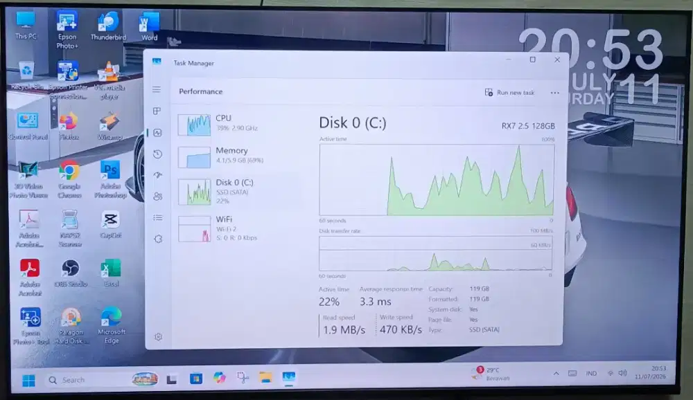 CPU PC Intel - Penyimpanan SSD