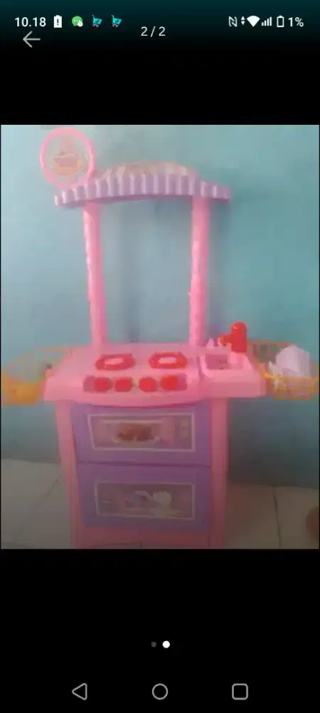 Mainan masak2kan SM sepeda roda 3 anak
