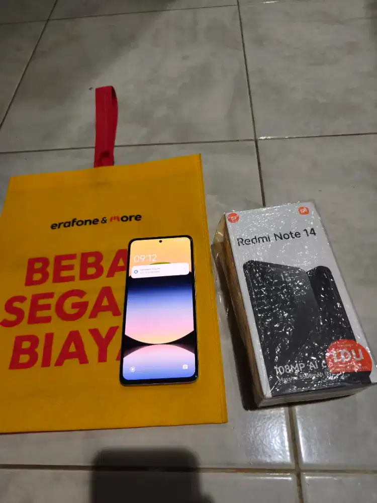 Jual redmi note 14 ram 8/128 warna purple lengkap no minus
