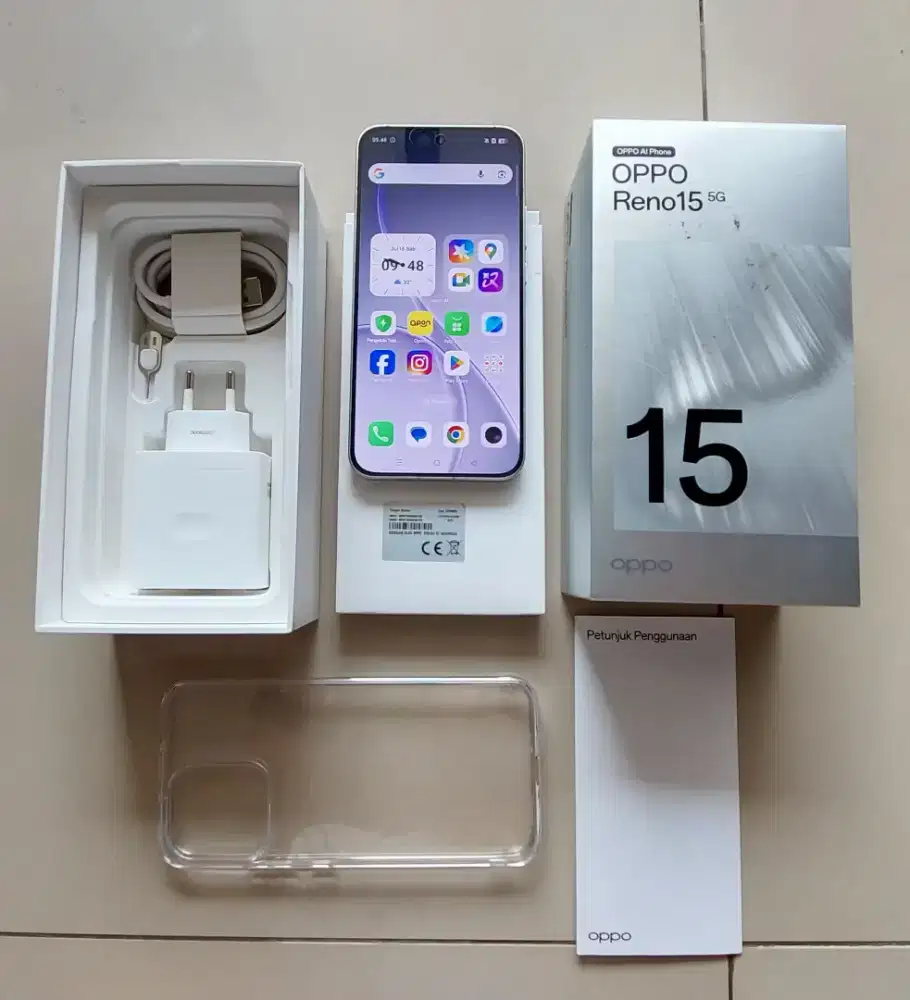 Oppo Reno 15 5G Aurora White (Putih)