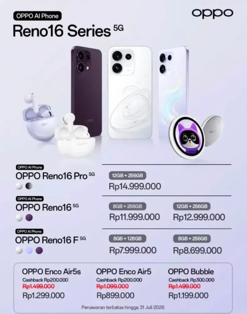 Oppo reno 16 terbaru