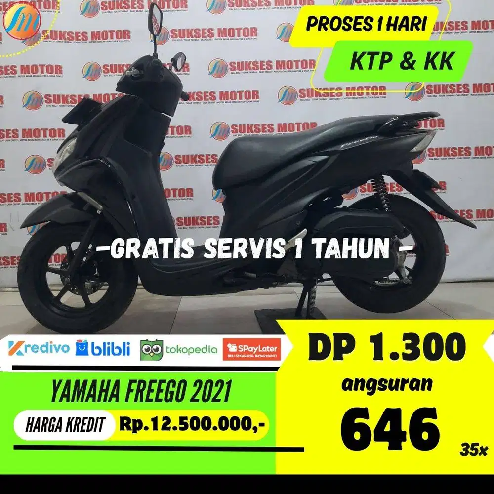 YAMAHA FREEGO 2021 KREDIT MURAH ANGSURAN RINGAN BERGARANSI