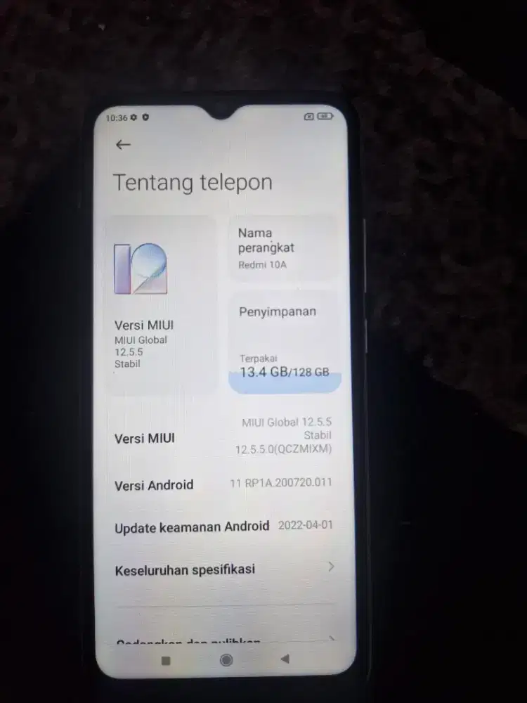 Redmi 10a 6/128