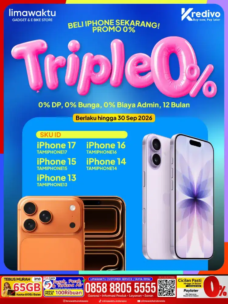 IPHONE 17 PM 256 KREDIT DP 0% KTP SAJA