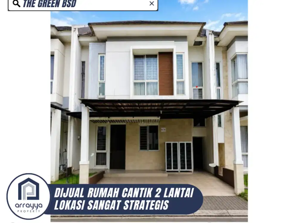 DIJUAL RUMAH CANTIK 2 LANTAI SIAP HUNI THE GREEN BSD (ENB408)