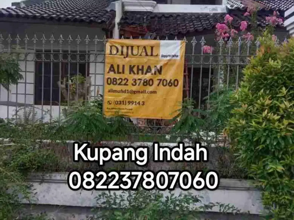 Rumah lama kupang indah strategis dkt Tol dkt Hr muhammad mayjend