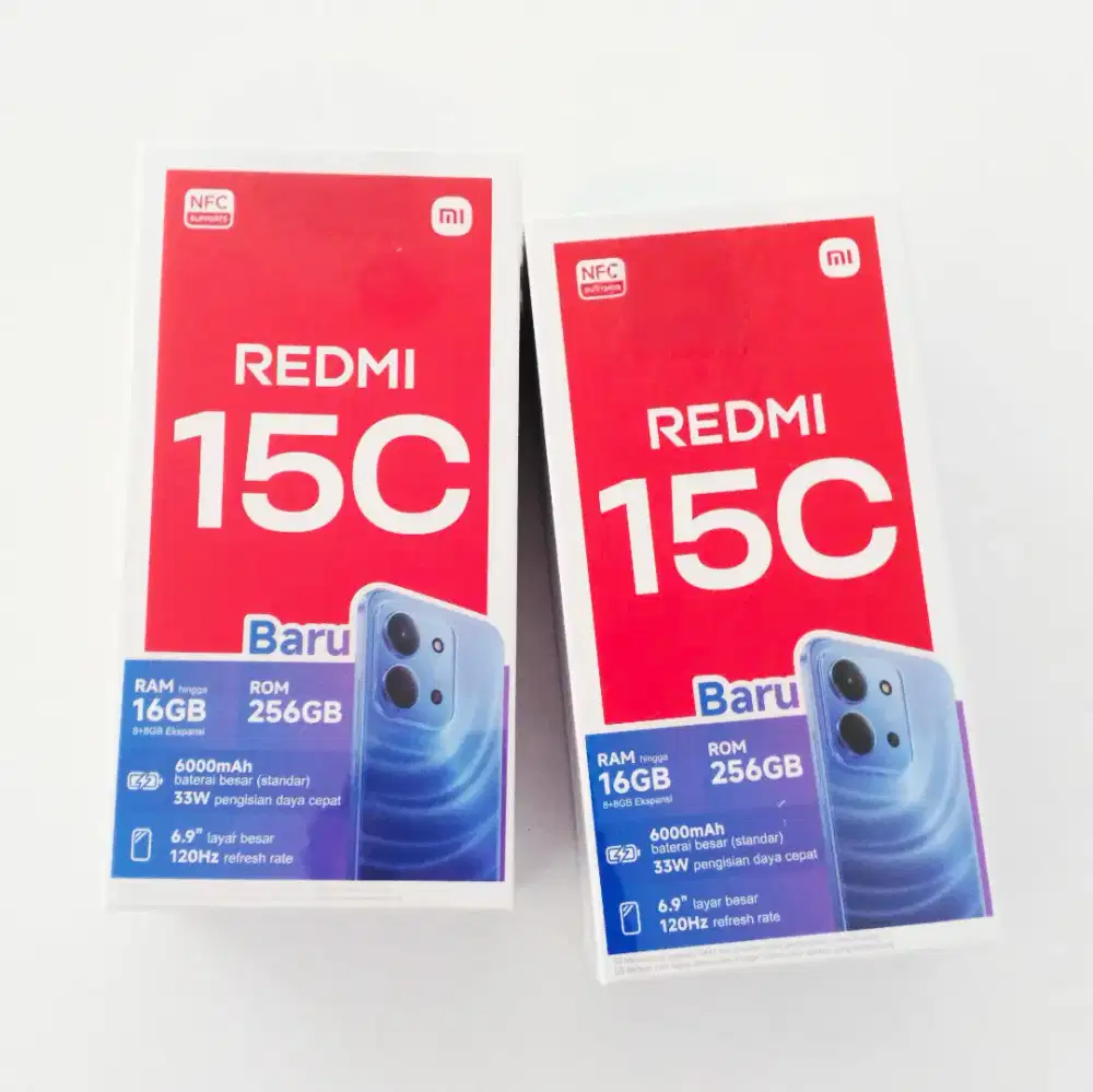 Harga Promo REDMI 15C 8/256 GB Original Garansi Resmi