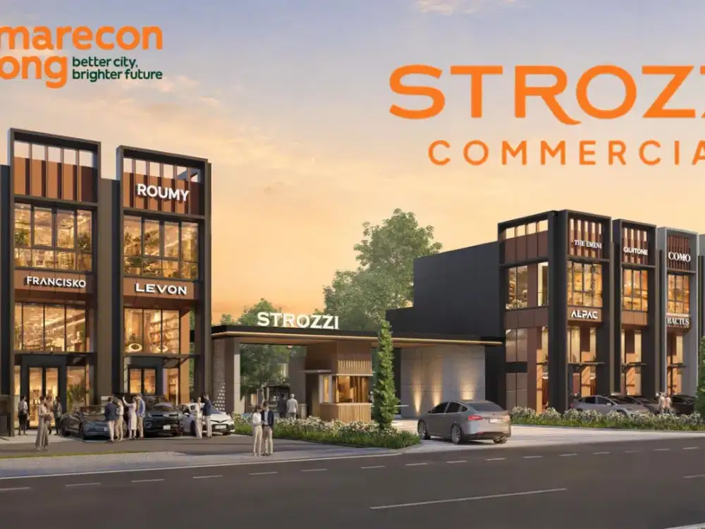 Dijual Ruko 3 Lantai Terbaru Strozzi Commercial di Summarecon Serpong, Tangerang