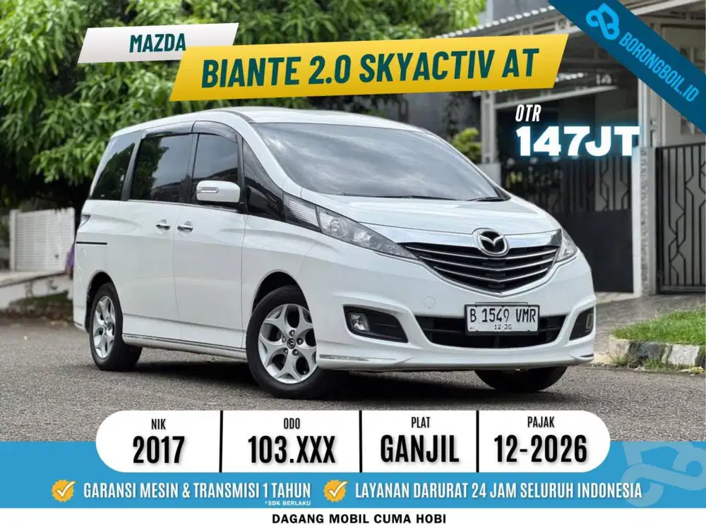 Mazda Biante 2.0 AT Putih 2017 / 2018 serena voxy
