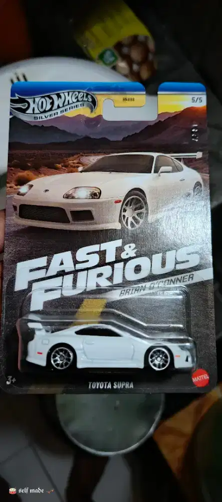 Hotwheels Toyota supra putih Brian O'conner