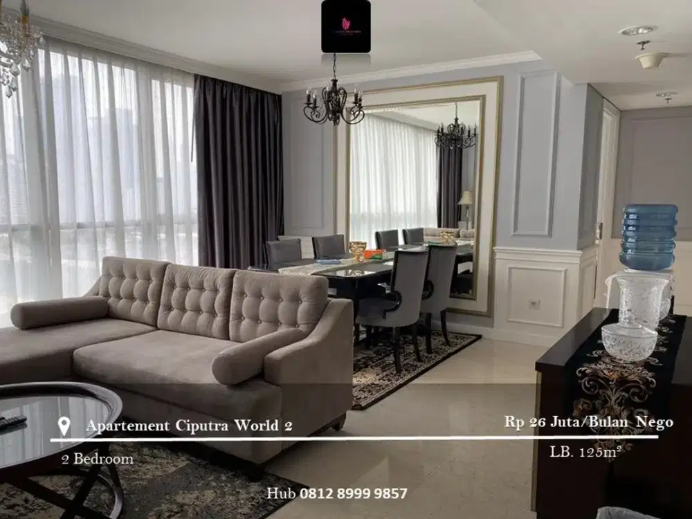 Disewakan Apartement Ciputra World 2 2BR Full Furnished