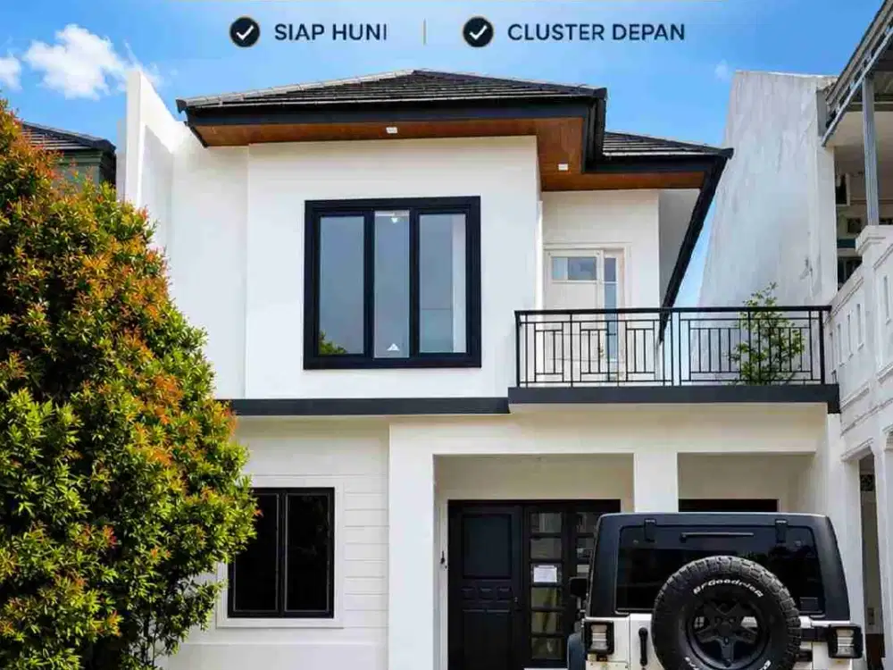 Jual cepat rumah siap huni cluster terdepan lingkungan nyaman  bebas banjir . Kota Wisata Cibubur.