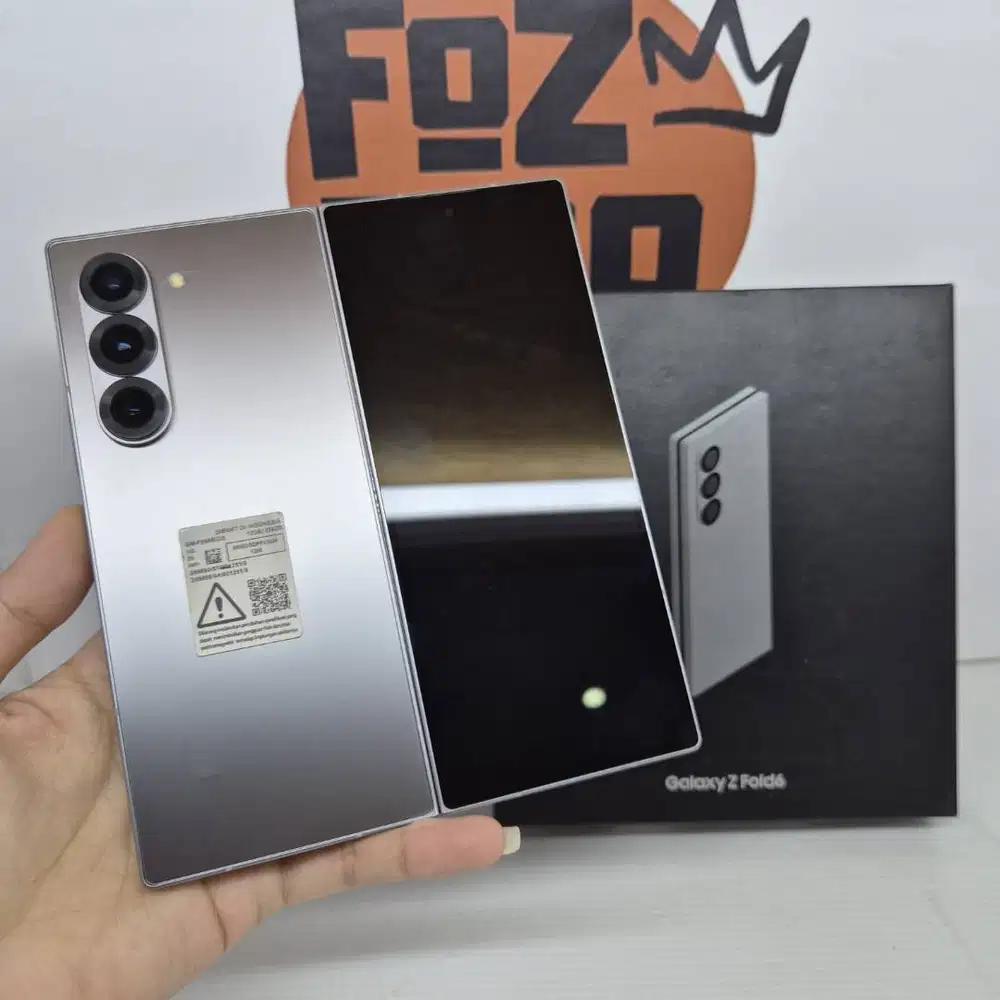 Samsung Z FOLD 6 12/256gb SILVER FULLSET Mulus No Minus LIKE NEW