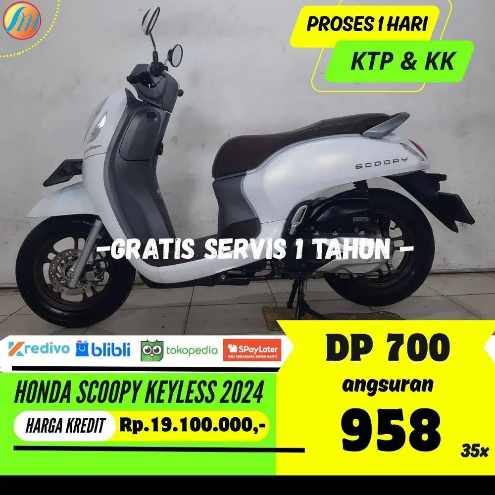DP 700RIBU HONDA SCOOPY KEYLESS 2024 ANGSURAN SANGAT RINGAN BERGARANSI