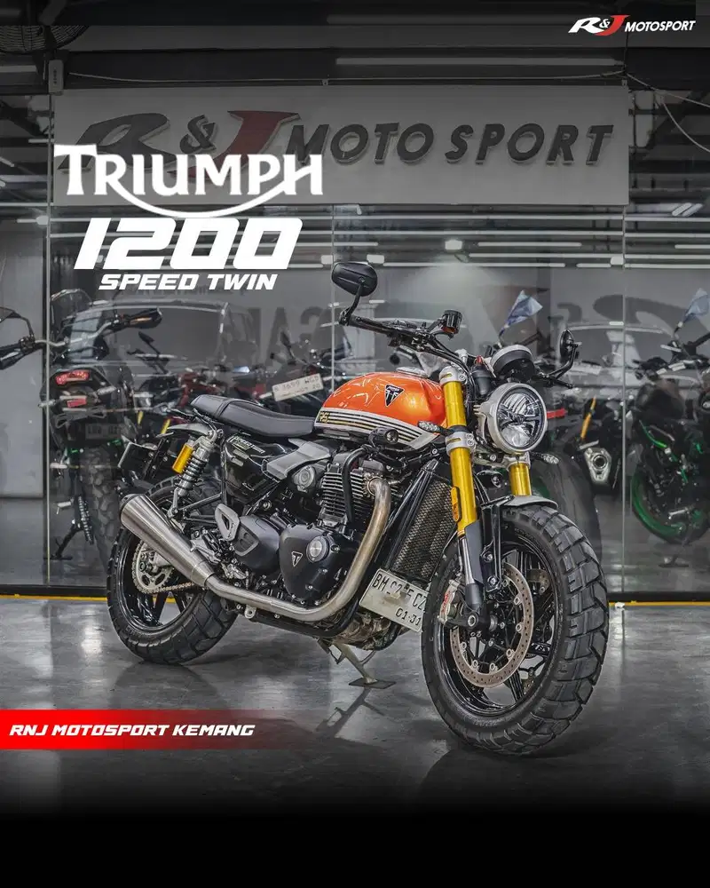 (STNK & BPKB) KM 3000-an Triumph Speed Twin 1200 Nik 2025 LIKE NEW!!