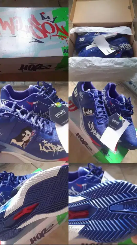 Sepatu Wilson Rush Pro 4.0 Hope Clau UK 9.5 BNB