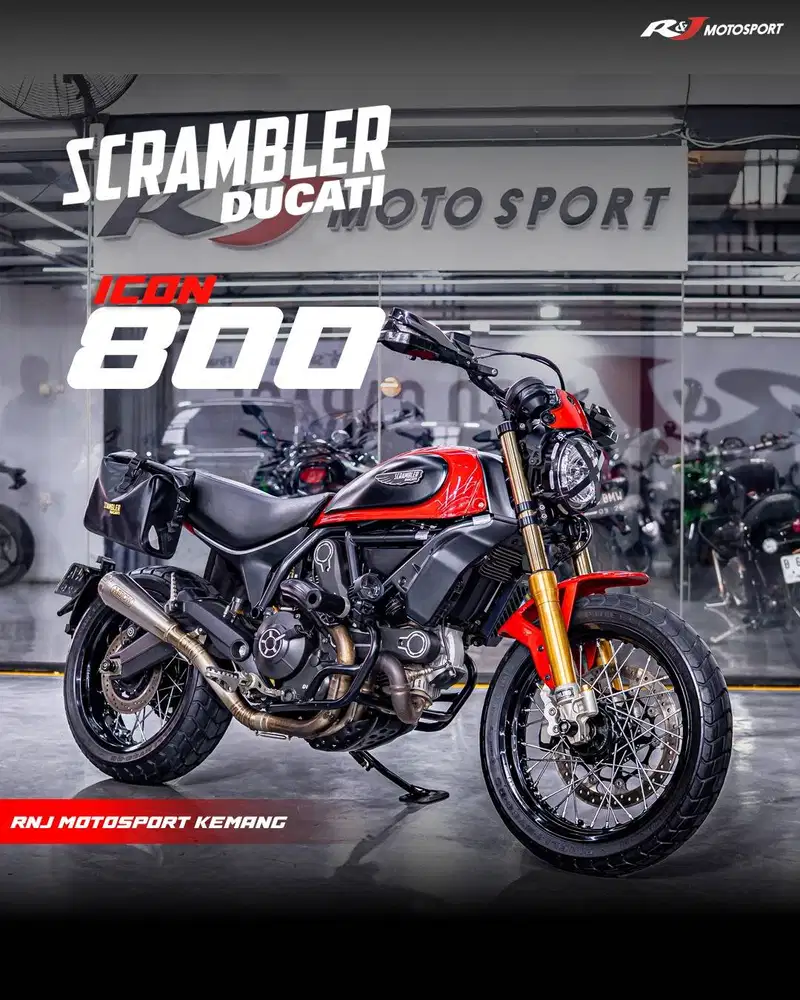 (STNK & BPKB) Total Modif 150jt Ducati Scrambler 800 Icon 2018 Arrow