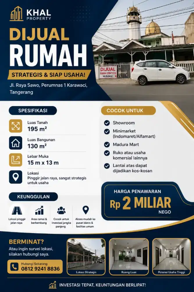 Dijual rumah lokasi strategis