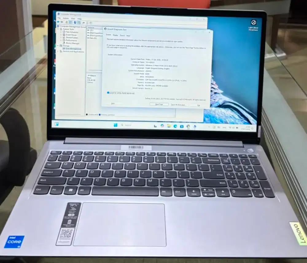 Lenovo Ideapad slim 1 Core i5 gen 12 Ram 8GB SSD 256GB