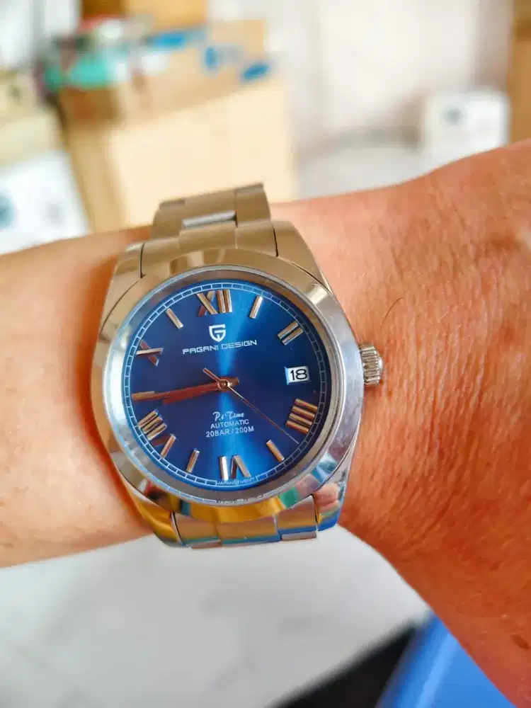 Pagani Design PD-1691 Light Blue Dial Automatic Diver 200m Fullset