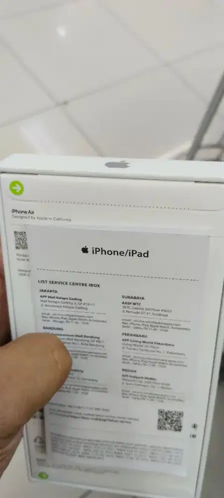 iPhone air 256 segel