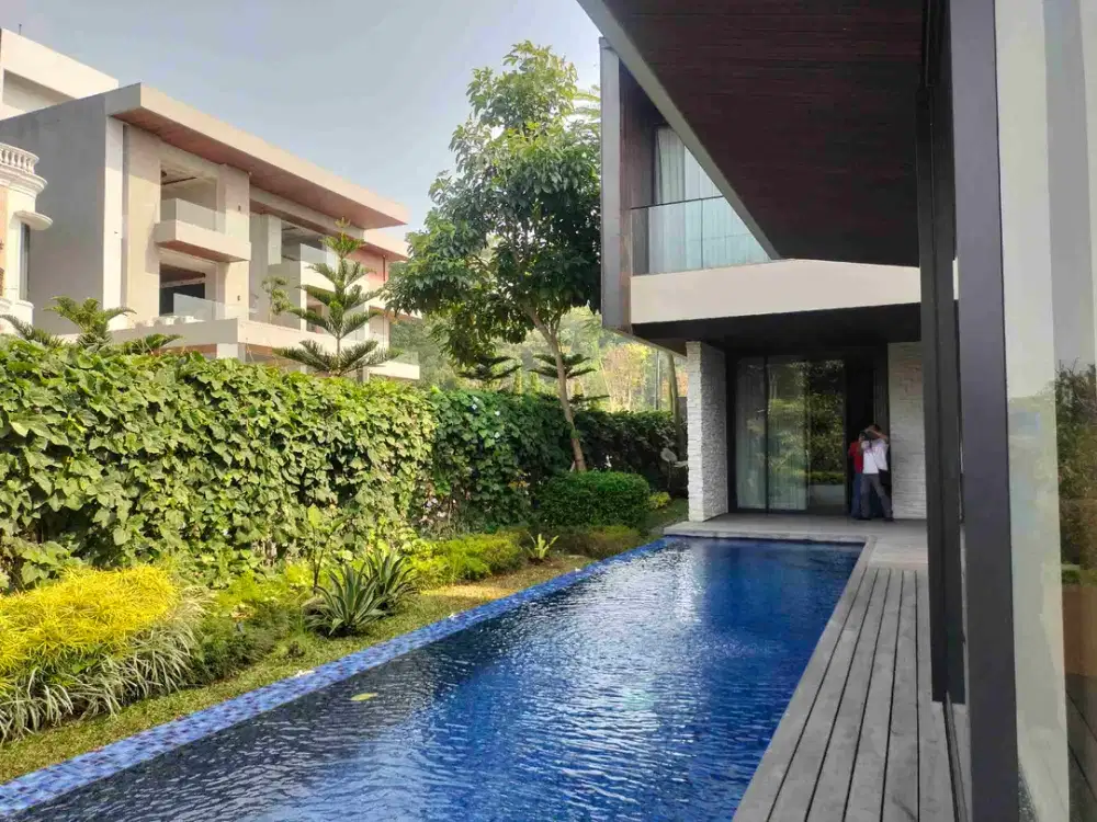 Rumah Villa Hoek Furnish Rosewood Golf View Gunung Asri Siap Huni Cocok Buat Ekspatriat Big Boss