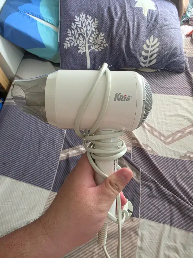 Kris Hair Dryer lonic 1600 Watt - Putih Alat Pengering Rambut