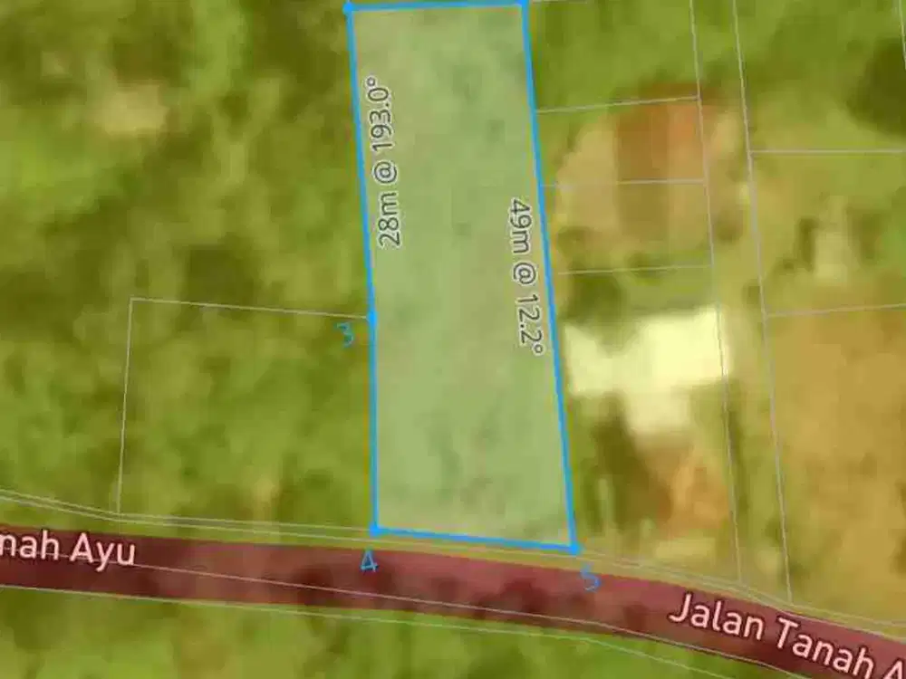 Tanah Komersial 800m² Dekat Green School Bali