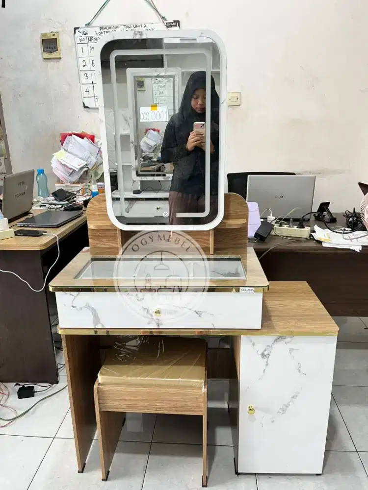 PROMO MEJA RIAS SLIDING LAMPU LED TERMURAH SALE