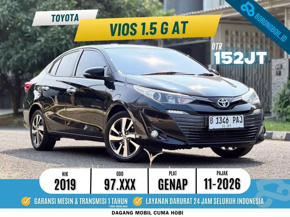 TERMURAHH Toyota Vios 1.5 G CVT 2019