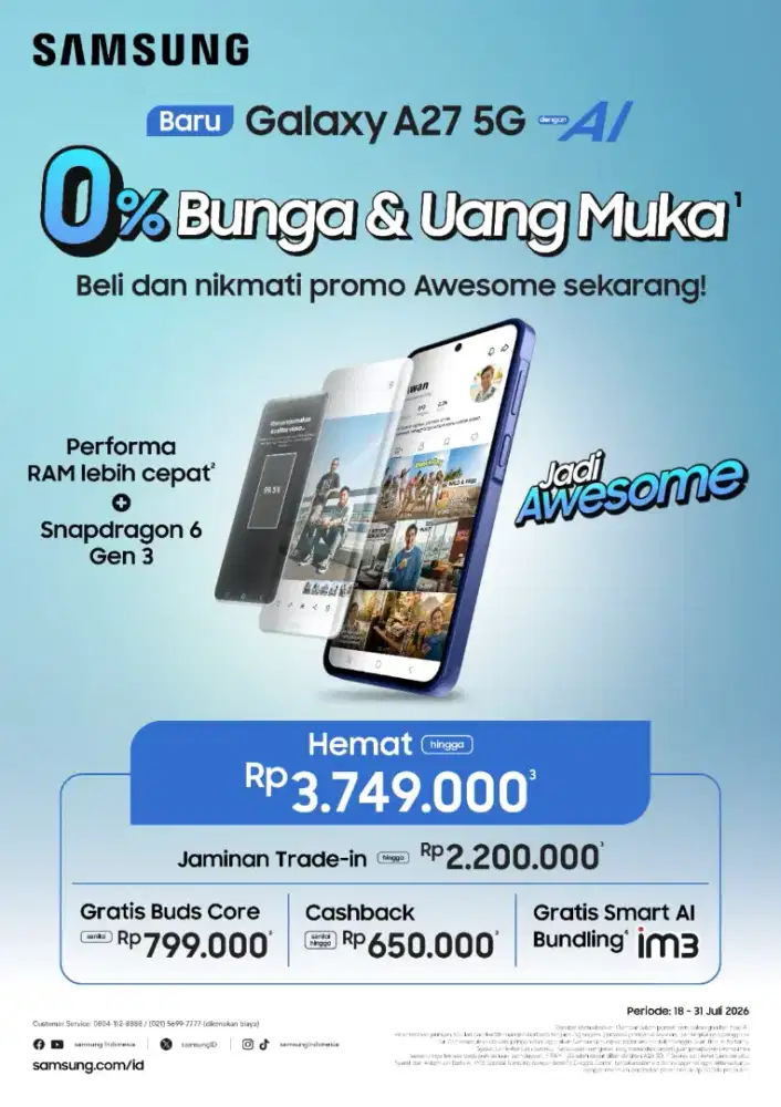 NEW GALAXY A27 5G FREE BUDS CORE