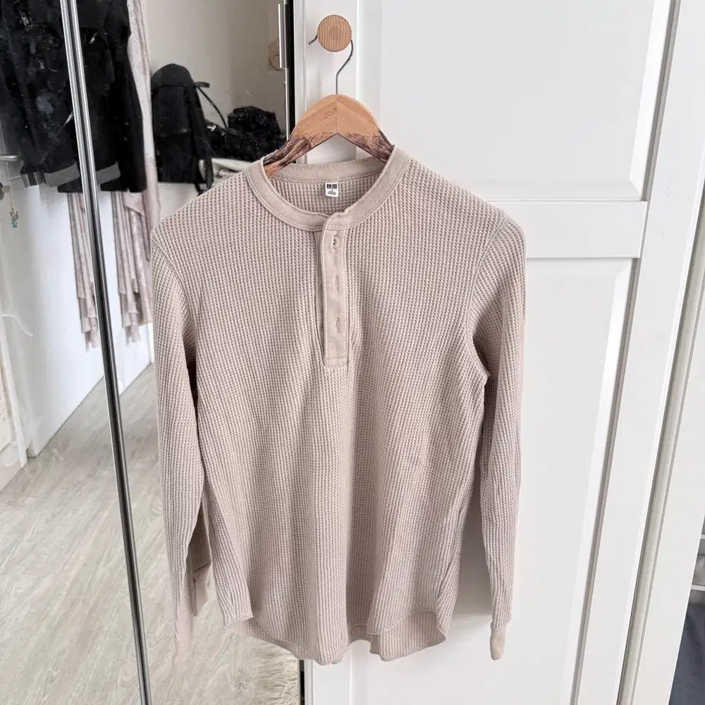 Uniqlo Men Henley - Krem