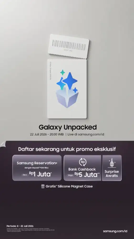 Handriser Reservation Galaxy Foldable Terbaru