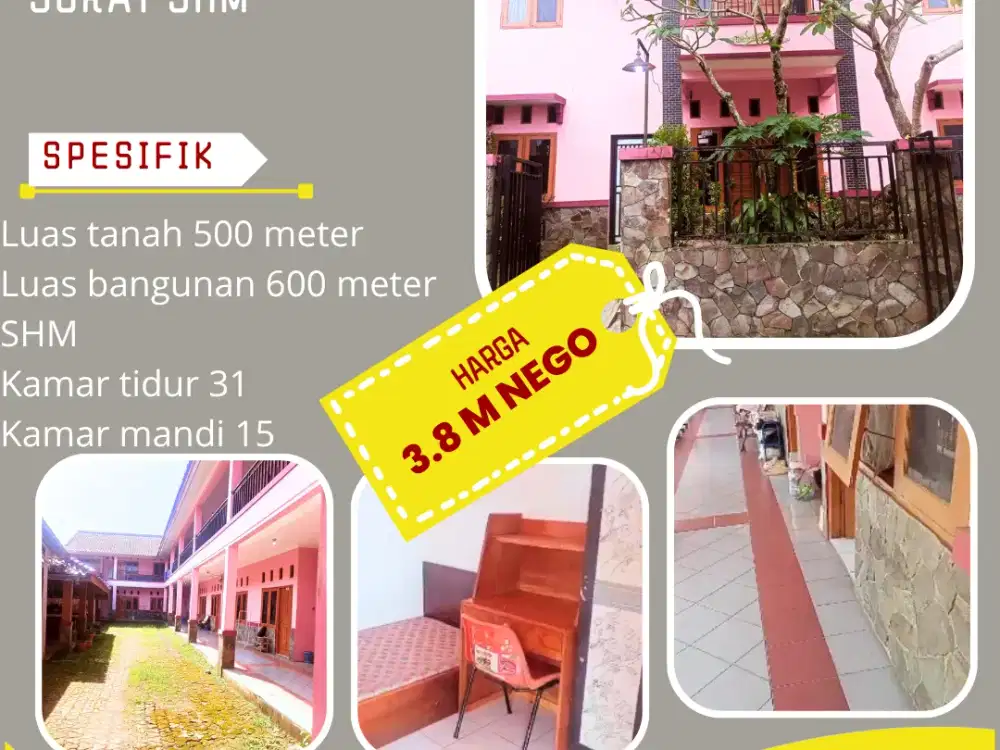 Kosan 31 Kamar Full Terisi Dekat Kampus IPB Bogor