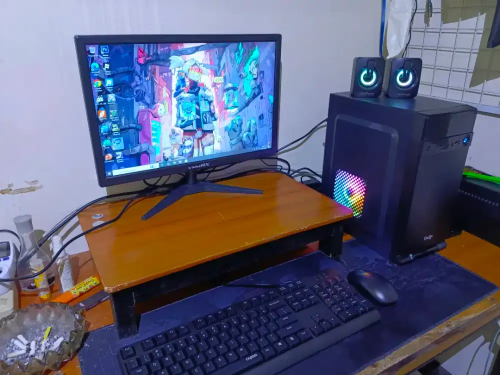 Komputer fullset baru bisa desain, ccok utk rumah kantor & admin kasir