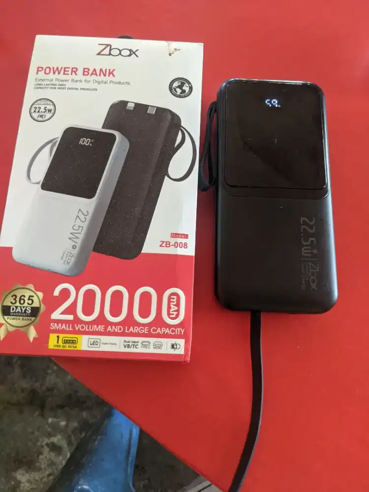 Jual power bank zbox  20.000 mah