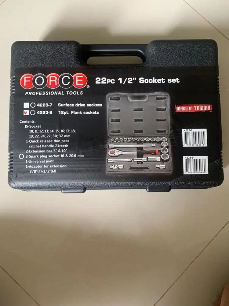 Force Professional Tools 22pc/Socket Tools