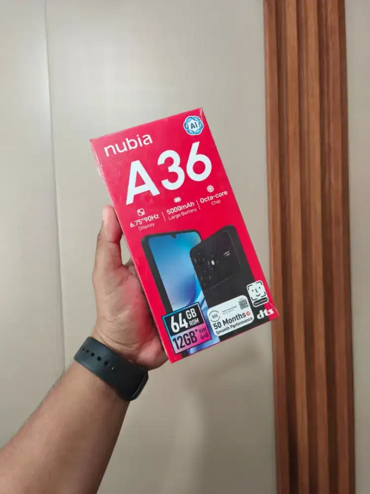 DIJUAL NUBIA A36 4/64 BERGARANSU RESMI