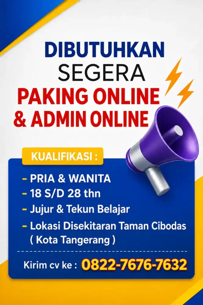 LOKER Packing Online & Admin Online