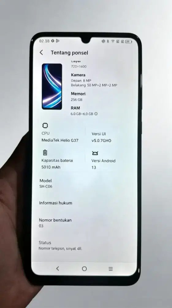Sharp Aquos V7 Plus Nfc 6+6/256GB | Siap Pakai | Full Fungsi | COD