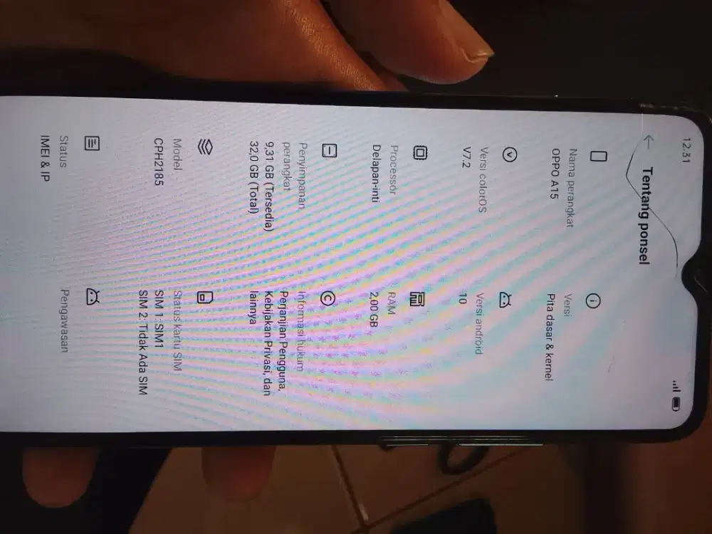 Oppo a15 Bagus lancar jaya