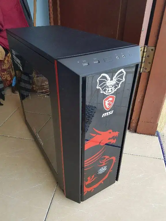 Casing Coolermaster MasterBox 5 MSI Edition ATX 3x fan