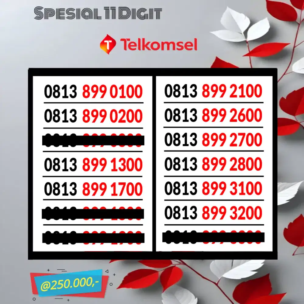 SIMPATI 11 Digit Nomor Cantik Telkomsel 4G/5G Reguler