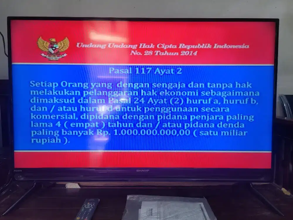 Led sharp aquos 40 inc bagus