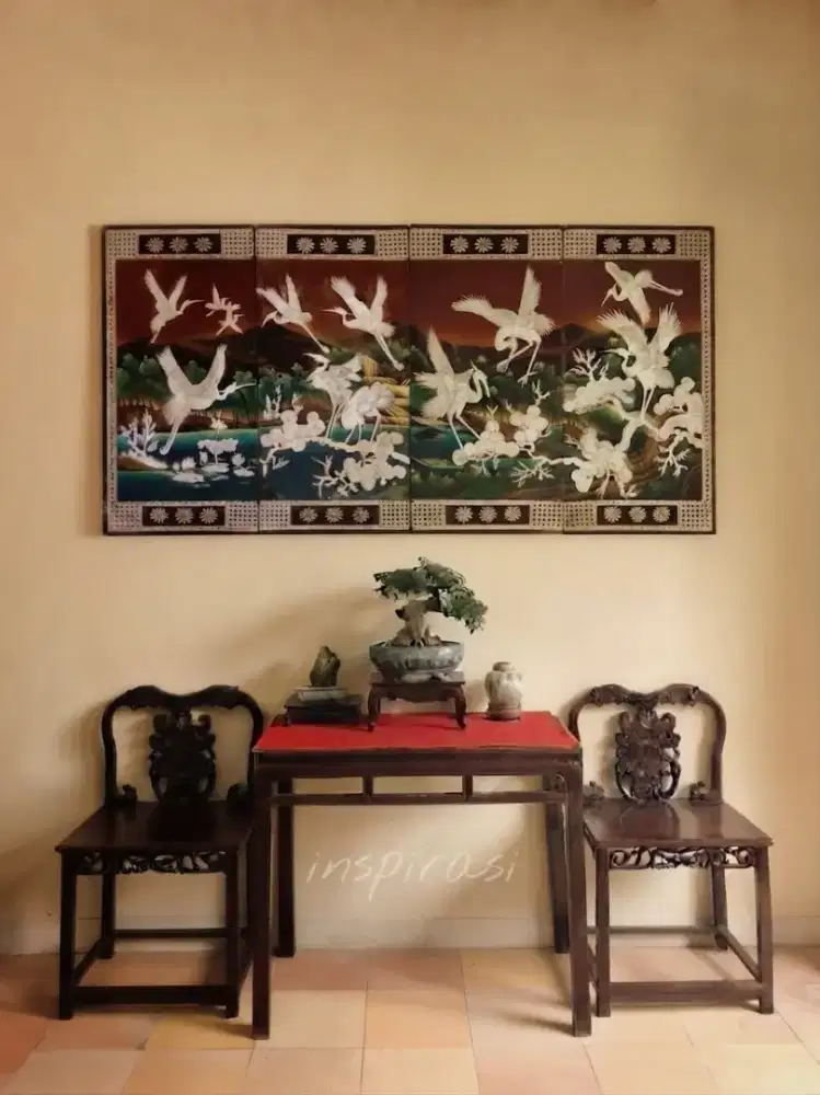 Lukisan kerang / kimo oriental besar