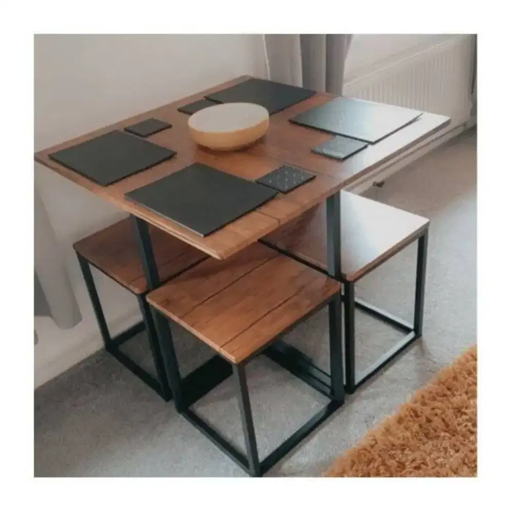 Meja cafe resto minimalis estetik murah