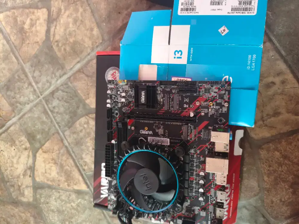 PROCESSOR i3 4100 LGA1700 + MOTHERBOARD VARRO H610