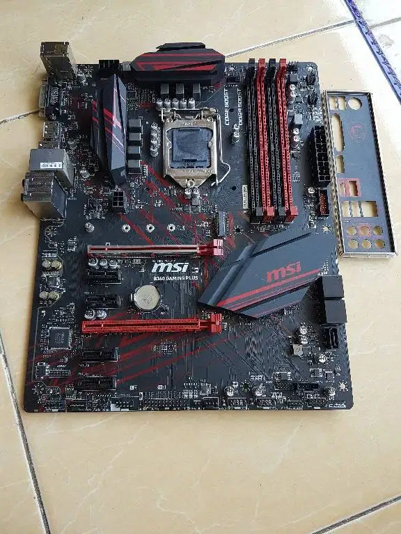 Motherboard MSI B360 Gaming Plus lga 1151 gen 8 dan 9 intel