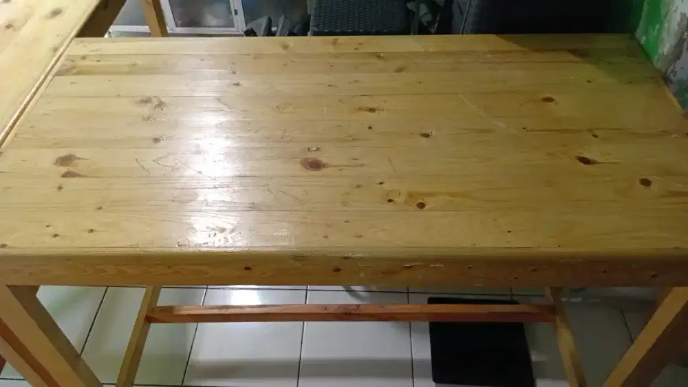 MEJA MAKAN KAYU DAGANG KOKOH