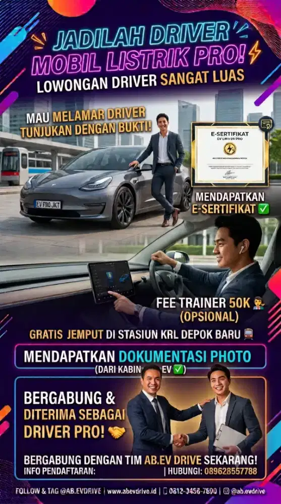 E Sertifikat, driver mobil listrik